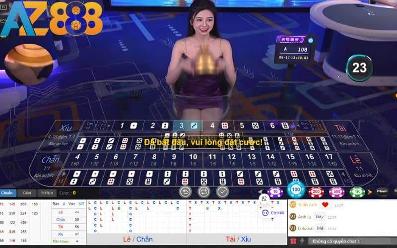 Dùng chip và đặt vào cửa mà bạn dự đoán sẽ thắng Dùng chip và đặt vào cửa mà bạn dự đoán sẽ thắng