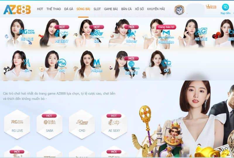 Tổng hợp các sảnh chơi baccarat tại AZ888 Tổng hợp các sảnh chơi baccarat tại AZ888