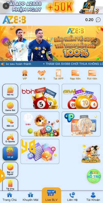 Chọn mục xổ số siêu tốc trên giao diện sảnh xổ số AZ888 Chọn mục xổ số siêu tốc trên giao diện sảnh xổ số AZ888