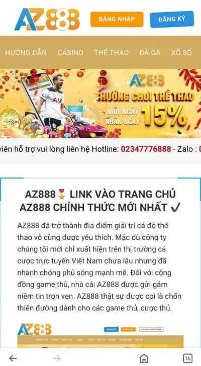 Truy cập vào trang web chính thức của AZ888 Truy cập vào trang web chính thức của AZ888