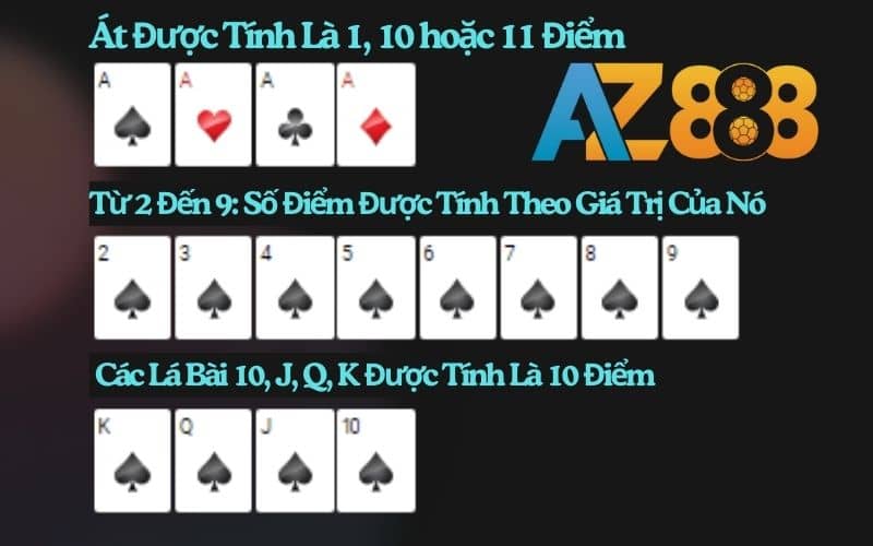 Giá trị của các lá bài trong xì dách Giá trị của các lá bài trong xì dách