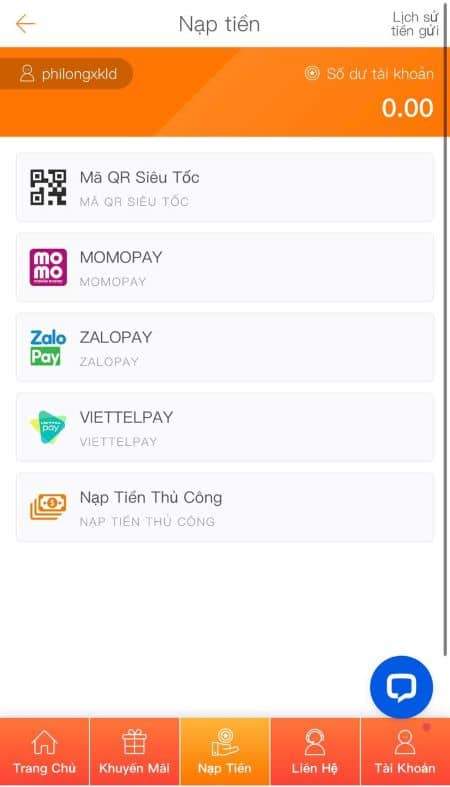 Nạp tiền vào tài khoản game của mình Nạp tiền vào tài khoản game của mình